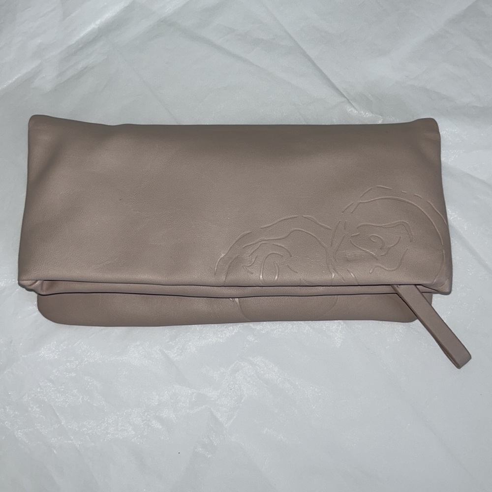 LIKE NEW Valentino Parfums Blush Foldover Clutch